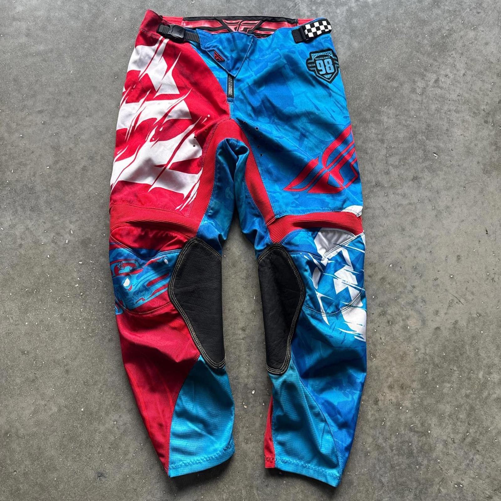 Other Blue and red MX dirt bike pants #motocross Fly Racing Size US 32 / EU 48 - 1 Thumbnail