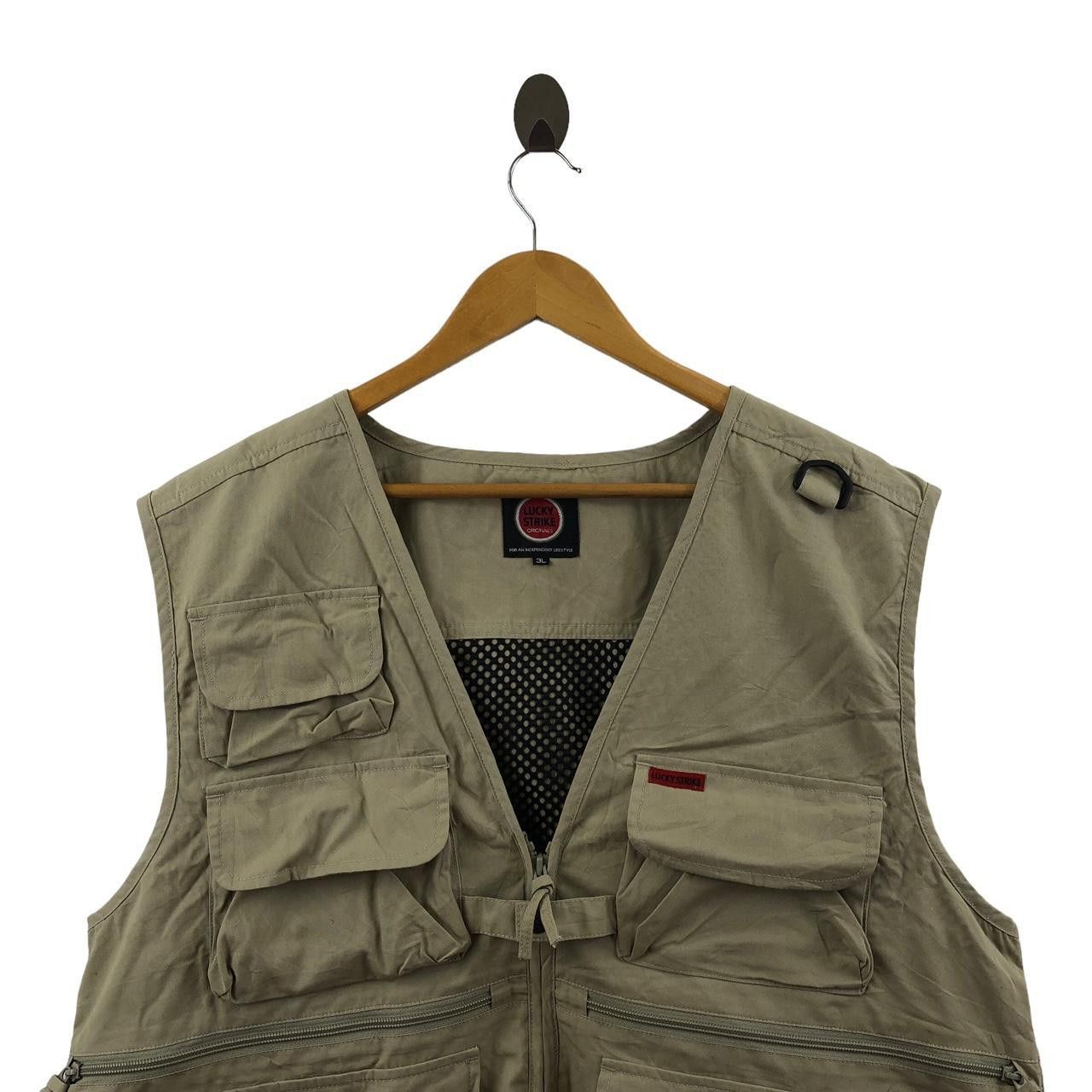 Vintage Vintage LUCKY STRIKE Multi Pocket Tactical Outdoor Vest Size US XXL / EU 58 / 5 - 3 Thumbnail