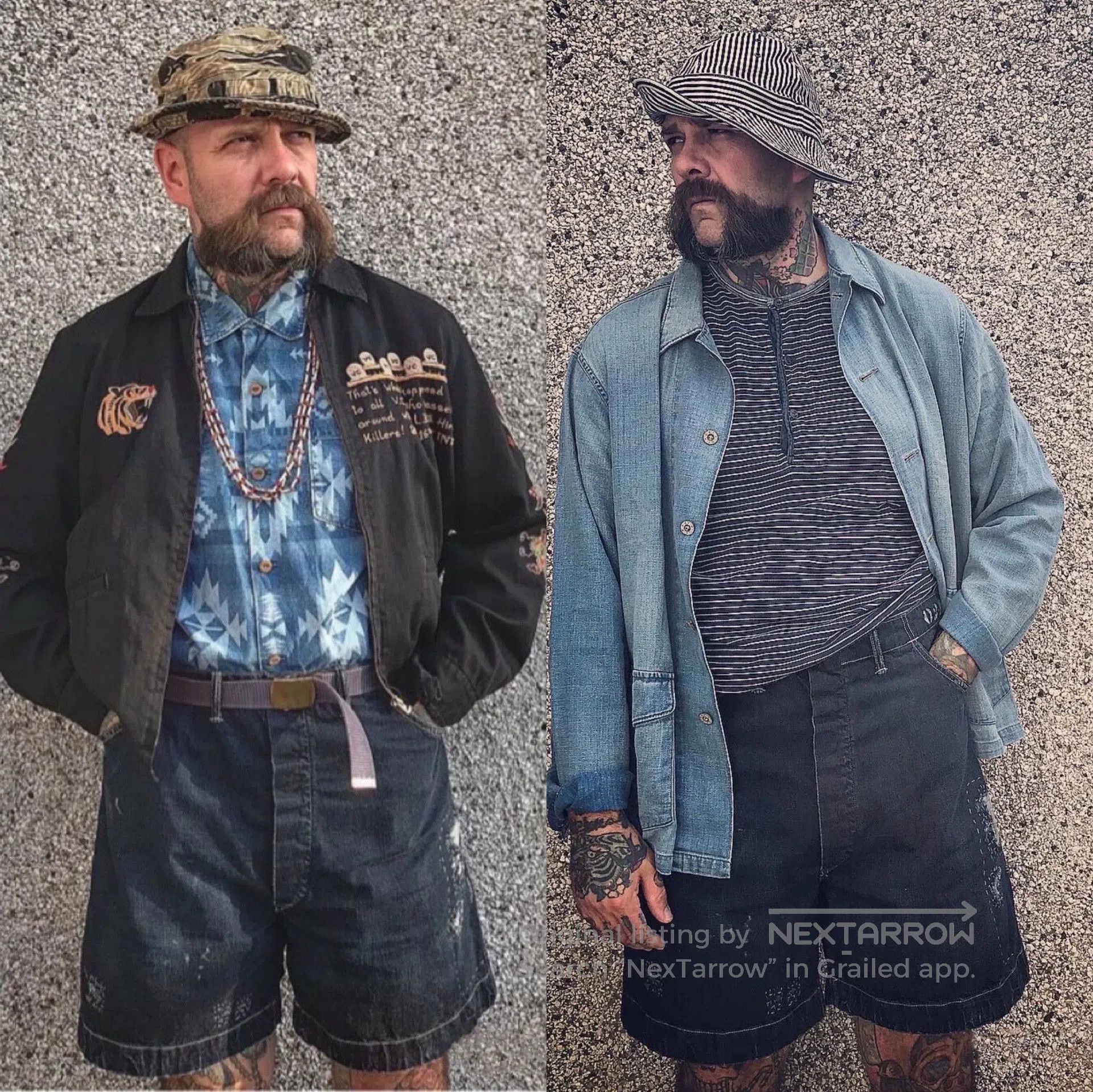 RRL Ralph Lauren vintage 1941 denim utility shorts. Size US 36 / EU 52 - 7 Thumbnail