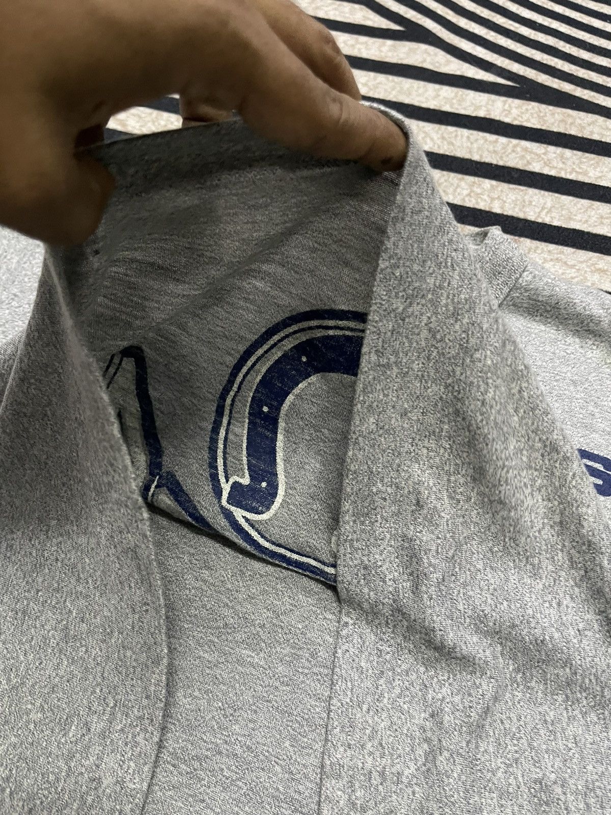 Logo 7 80s INDIANAPOLIS COLTS LOGO 7 SINGLE STITCH TSHIRT L CROP Size L / US 10 / IT 46 - 11 Thumbnail