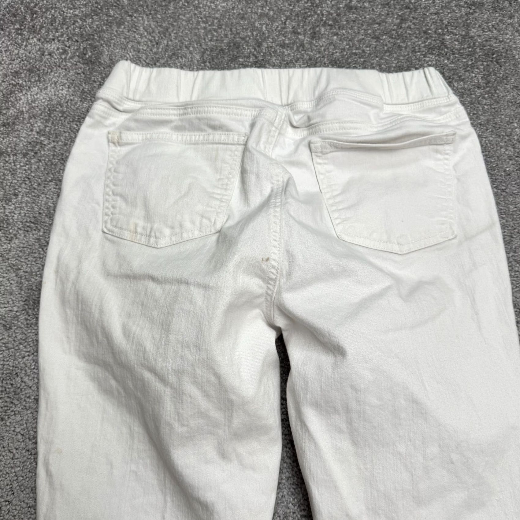 Eileen Fisher Eileen Fisher Womens PS White Organic Cotton Denim Jeans Pull On High Rise 28x26 Size 28" / US 6 / IT 42 - 4 Thumbnail