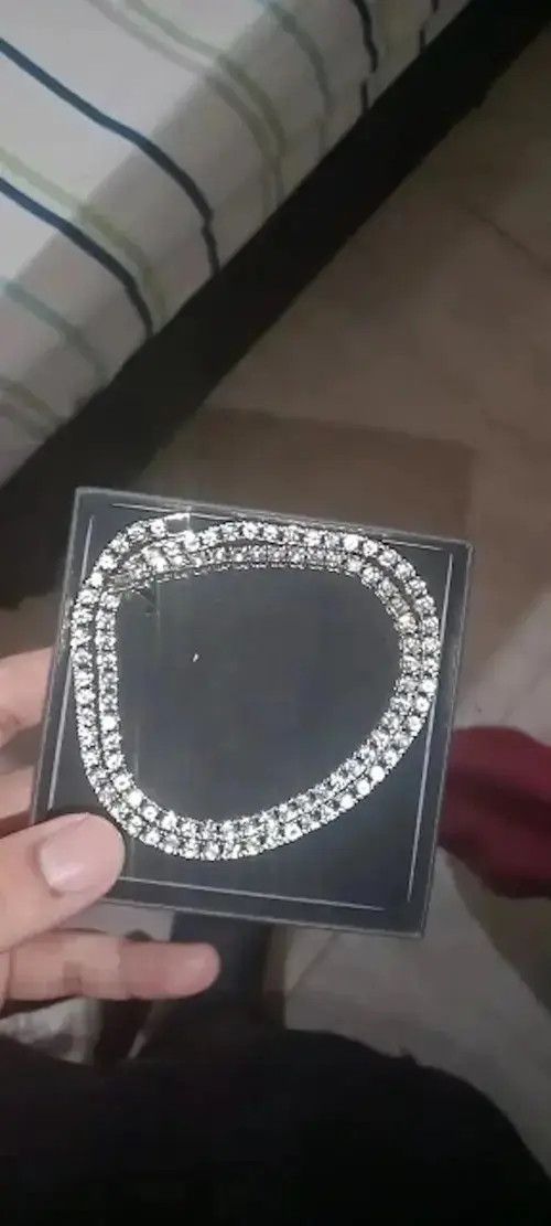Other 4MM Iced Out tennis Chain Necklace Size ONE SIZE - 2 Thumbnail