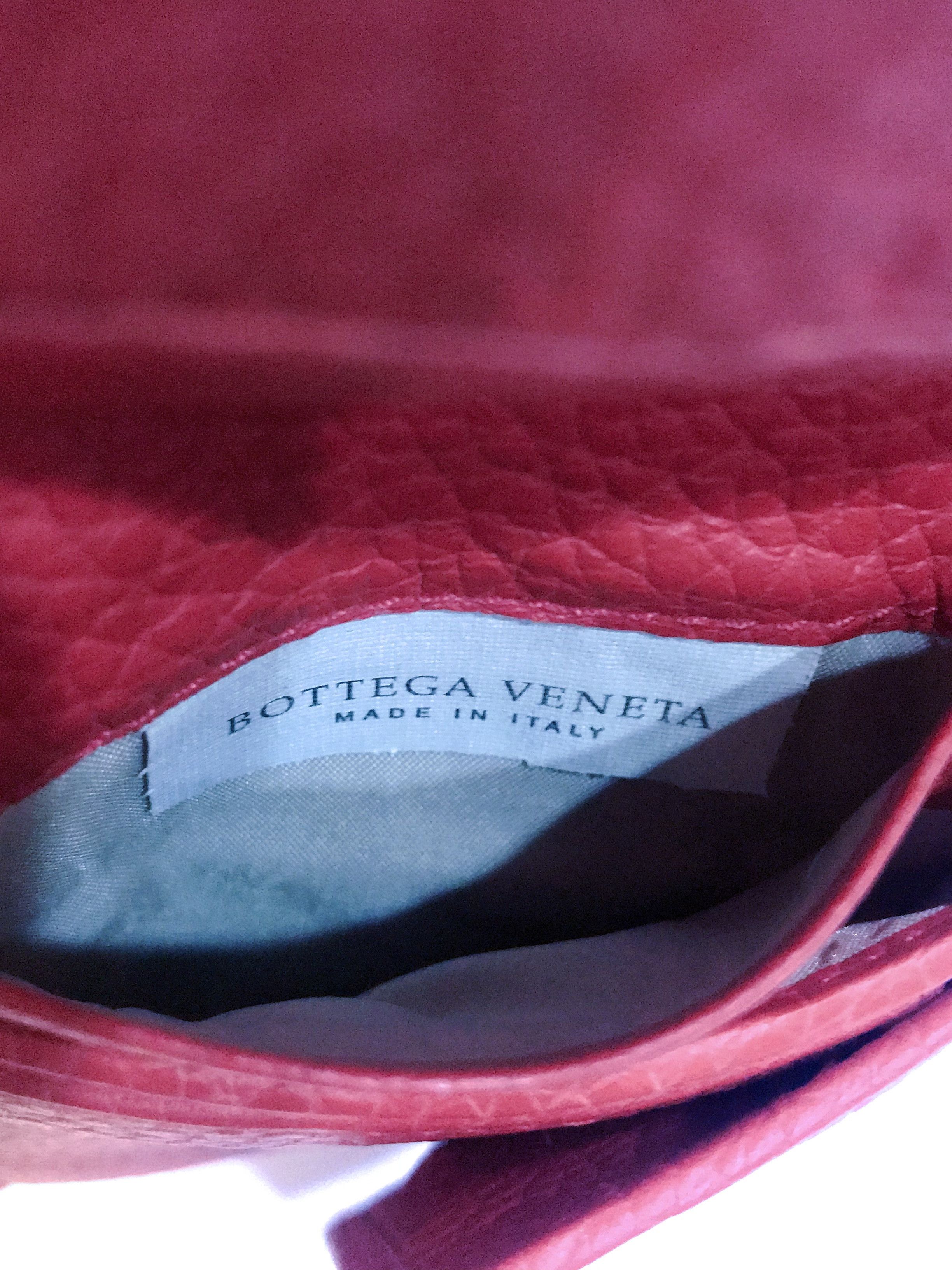 Bottega Veneta BOTTEGA VENETA Leather Bifold Red Short Wallet Size ONE SIZE - 5 Thumbnail