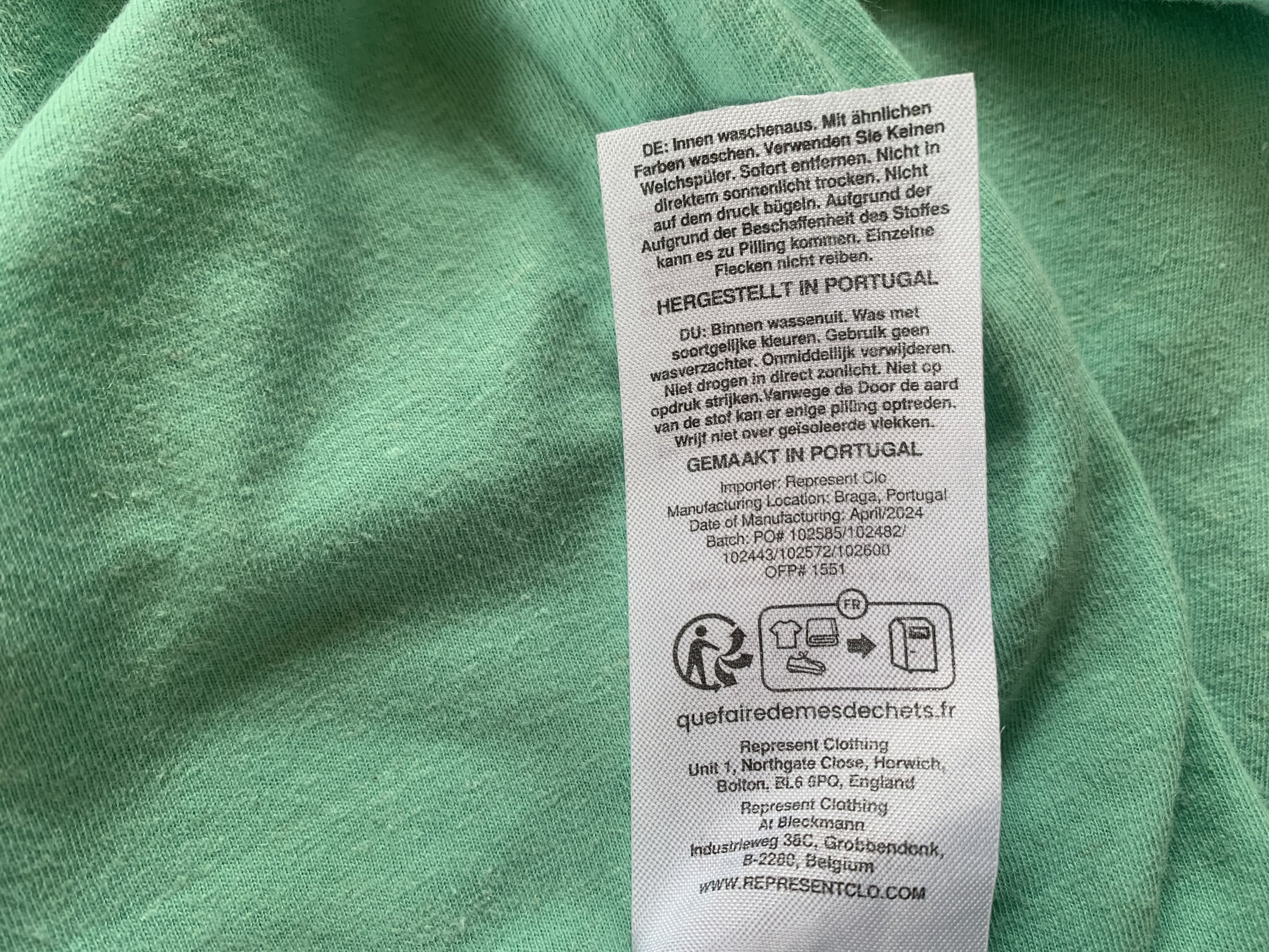 Represent Permanent Vacation Mint Pocket T-Shirt