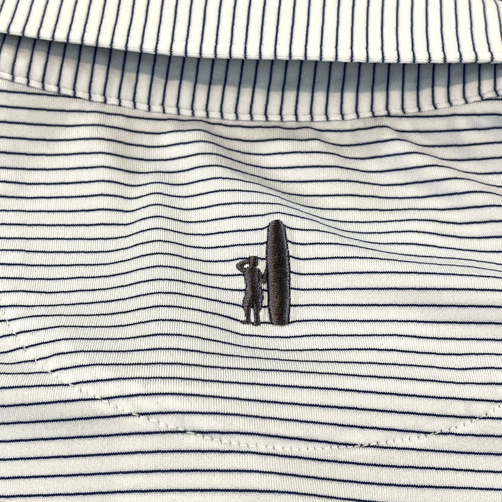 johnnie-O JOHNNIE-O Polo Shirt Mens XL White Blue Striped TORREY PINES 121st US Open Golf Size US XL / EU 56 / 4 - 7 Thumbnail
