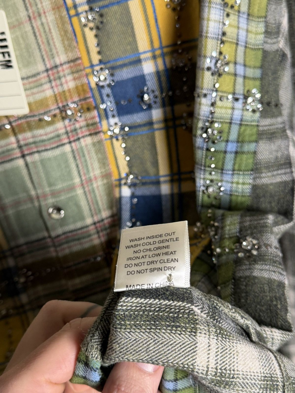 Vale Vale Forever Earth Day Flannel 'Green/Patchwork' Size US XL / EU 56 / 4 - 6 Thumbnail