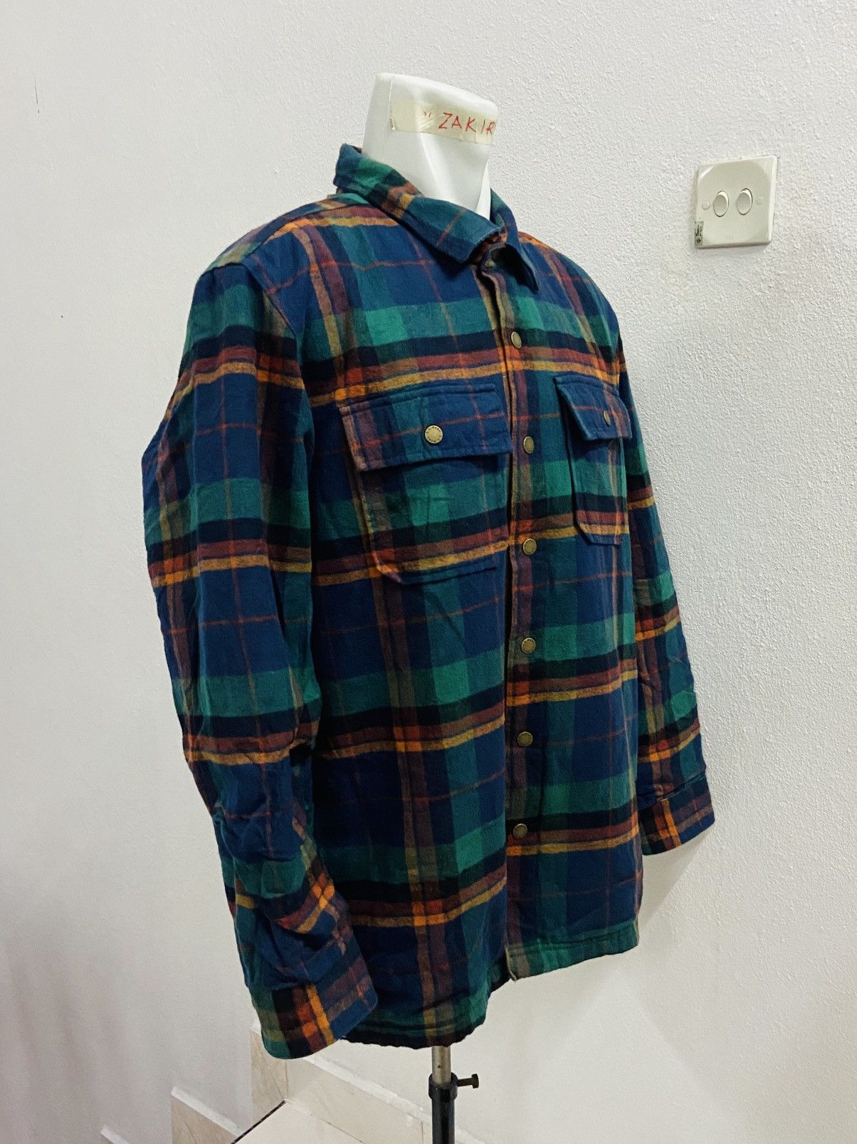 L.L. Bean VINTAGE LL BEAN QUILTED FLANNEL SHIRT JACKET Size US L / EU 52-54 / 3 - 2 Thumbnail
