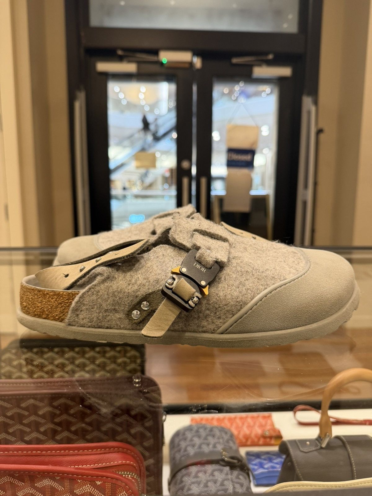 Dior Dior x Birkenstock Felt Clog - Grey Size US 9 / EU 42 - 2 Thumbnail