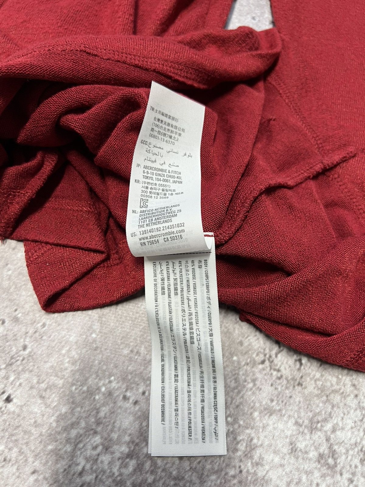 Abercrombie & Fitch y2k abercrombie & fitch 2000’s red long sleeve henley top Size M / US 6-8 / IT 42-44 - 16 Thumbnail