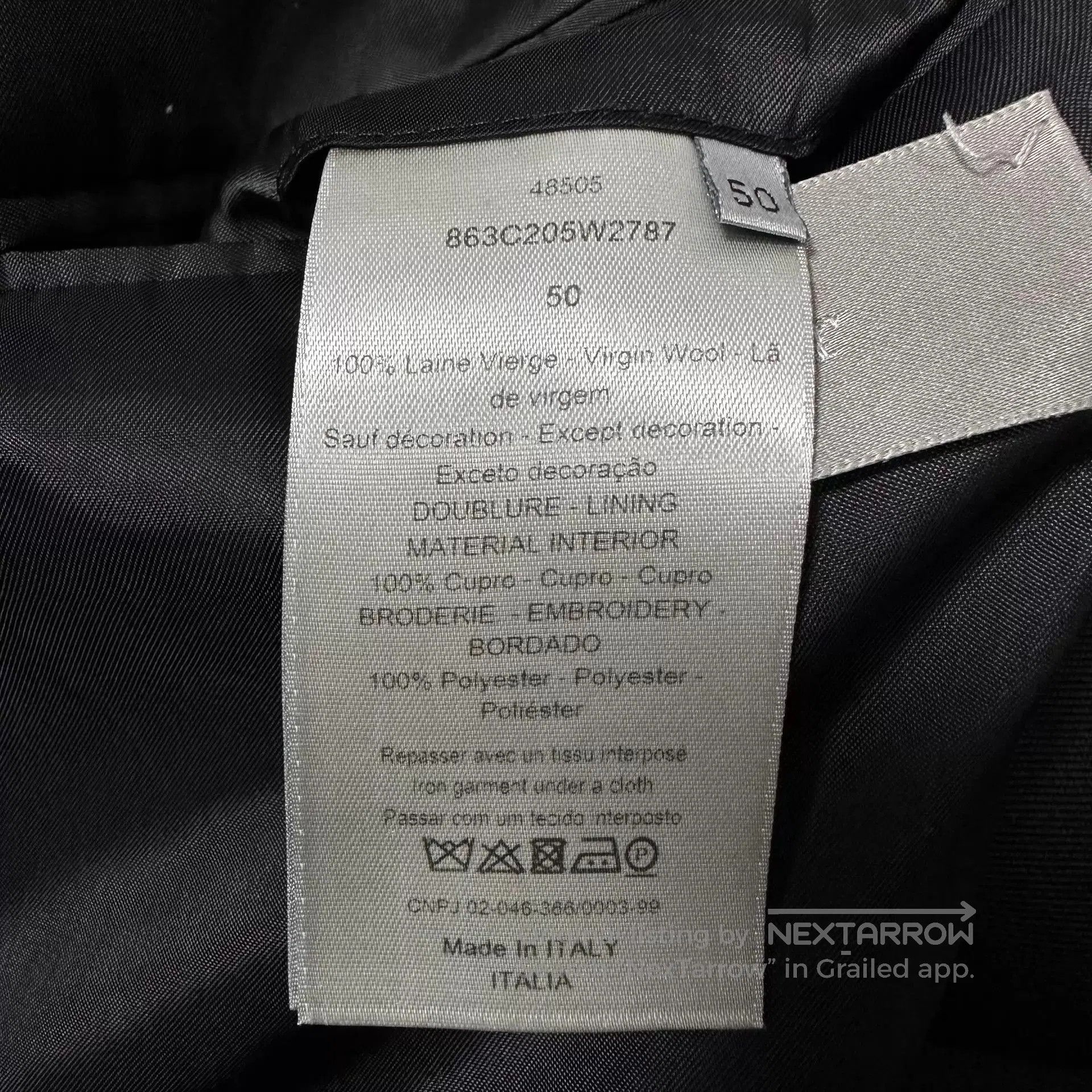 Dior Black Blazer with White Stitch Detailing. Size US M / EU 48-50 / 2 - 7 Thumbnail