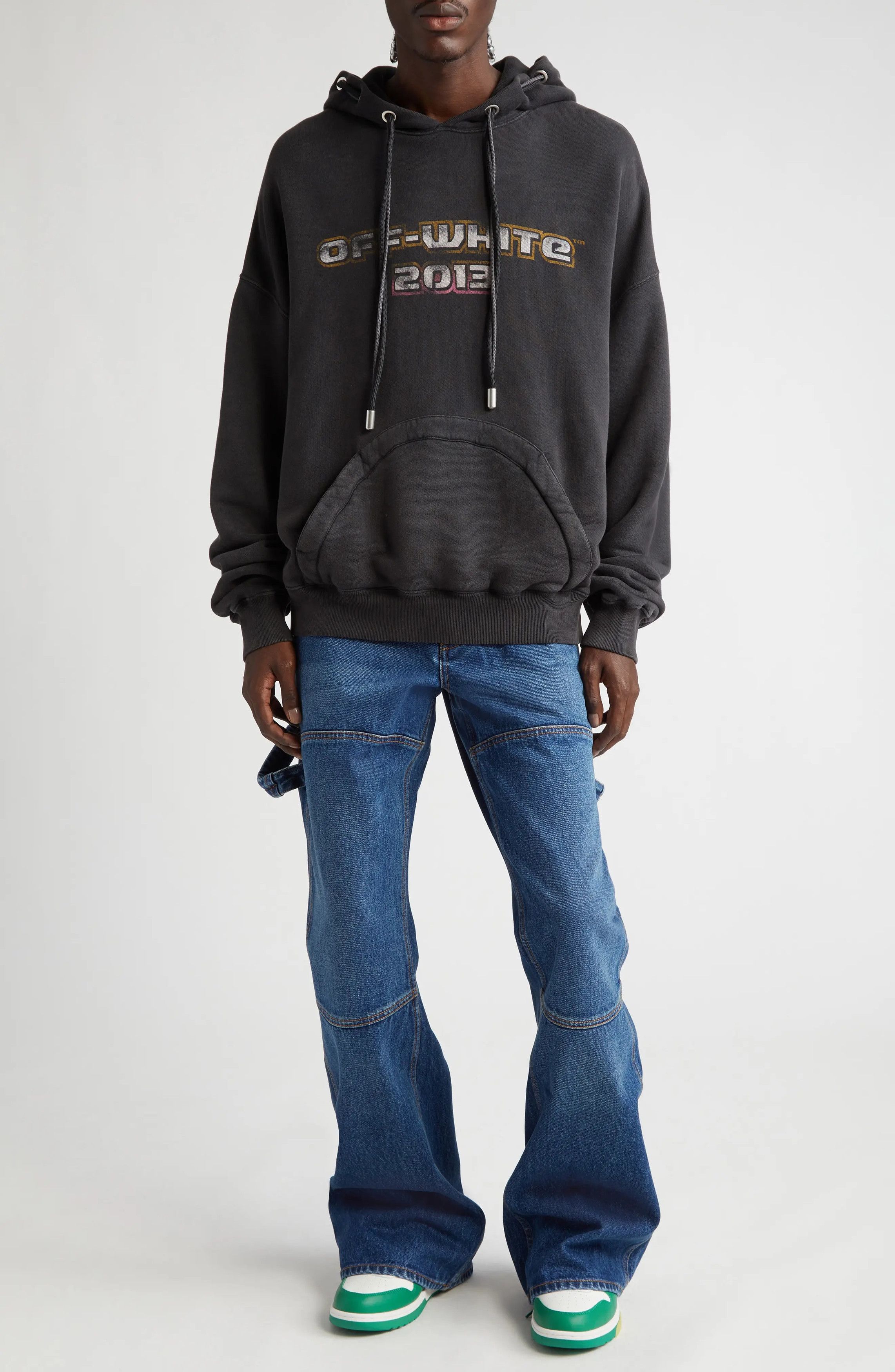 Off-White o1y0325 Logo Hoodie in Black Size US S / EU 44-46 / 1 - 6 Thumbnail