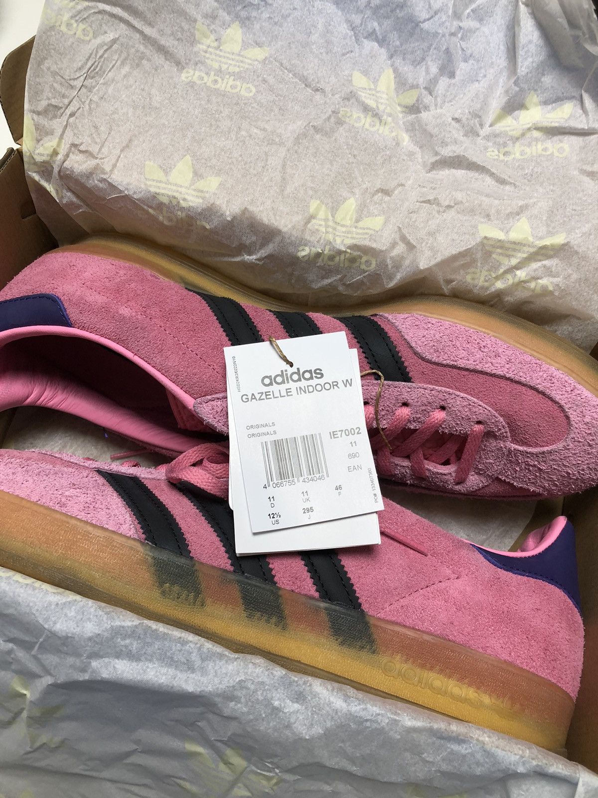 Adidas ADIDAS GAZELLE INDOOR BLISS PINK Size US 10.5 / EU 43-44 - 2 Thumbnail