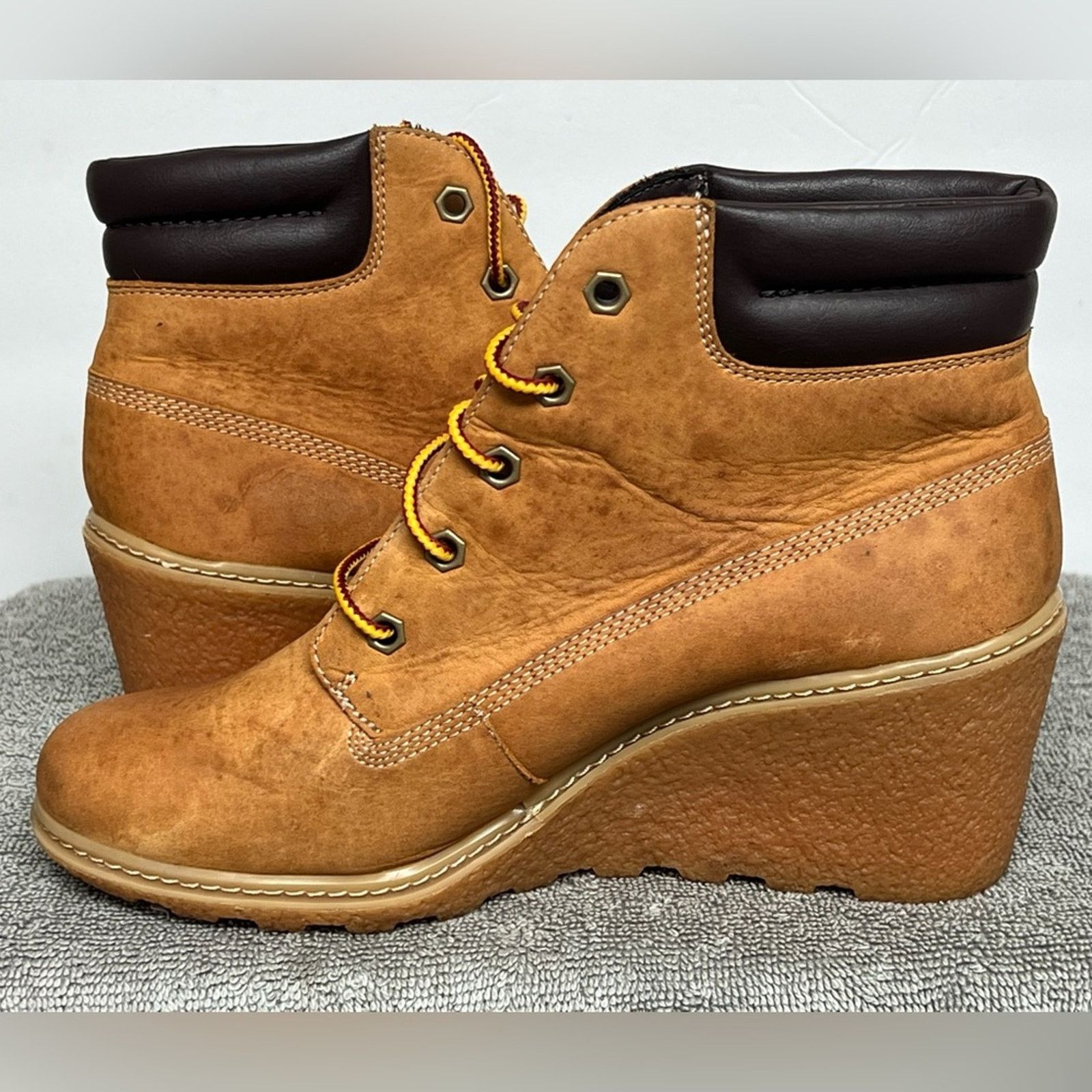 Timberland Timberland Earthkeepers Amston 8251 Wedge Bootie Beige Ankle Size US 7 / IT 37 - 4 Thumbnail