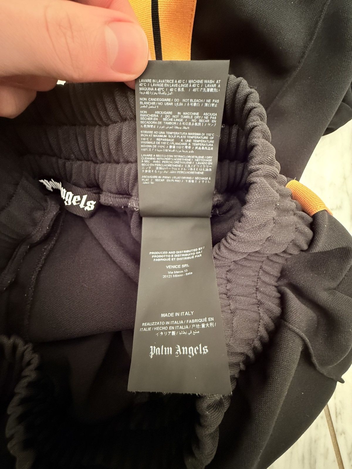 Palm Angels Palm Angels x Breuninger Logo Track Pants Black Orange S Size US 30 / EU 46 - 7 Thumbnail