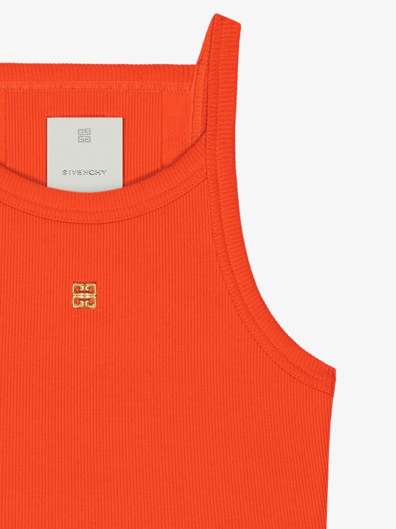 Givenchy o1n1vont0326 Cropped Tank Top in Orange Size L / US 10 / IT 46 - 4 Thumbnail