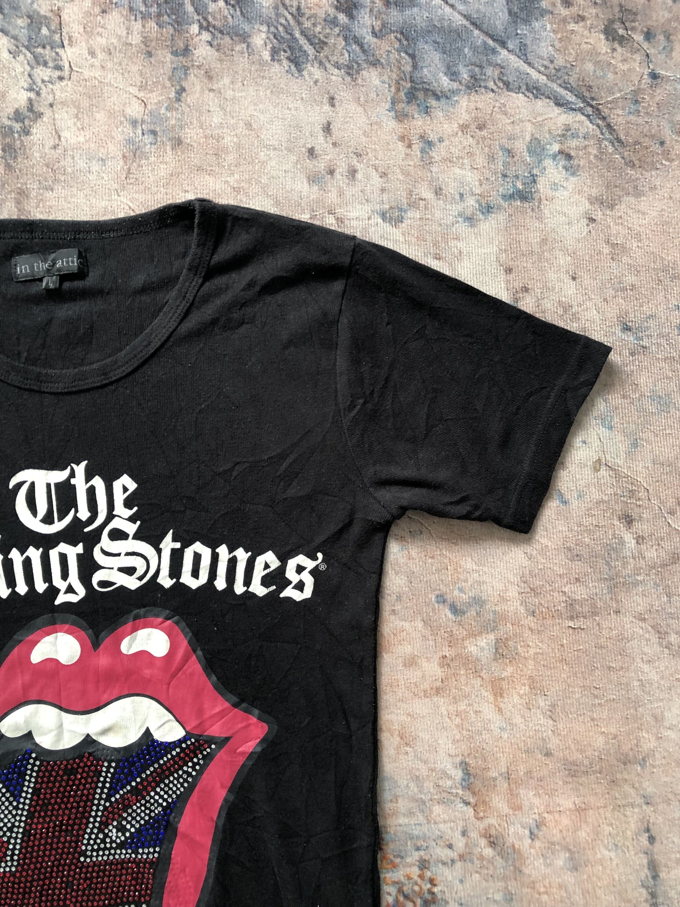 Hysteric Glamour Japan In the attic x rolling stone band Big Logo Tshirt Tee Size US L / EU 52-54 / 3 - 3 Thumbnail