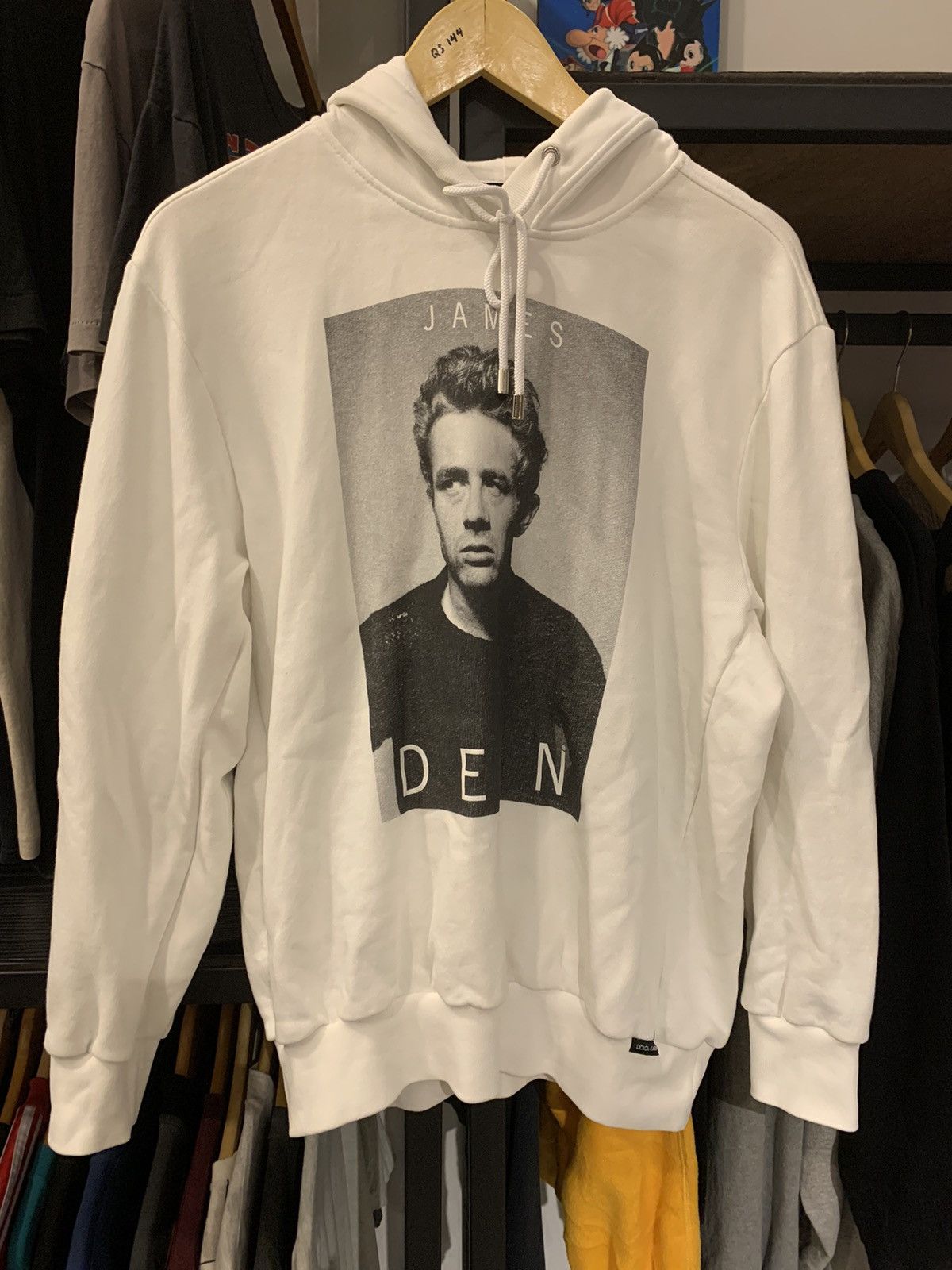 image of Dolce Gabbana James Dean Hoodie Very in White, Men's (Size Medium)