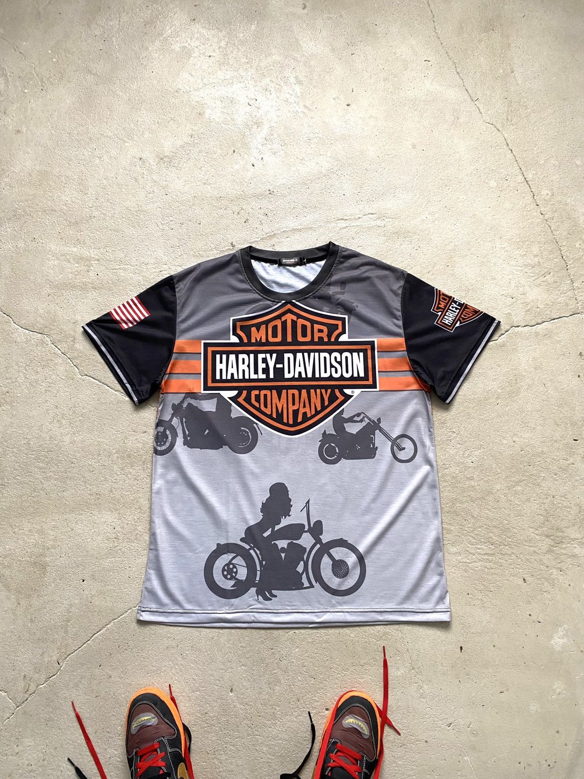Harley Davidson Vintage Harley Davidson Tee Shirt Full Print Size US L / EU 52-54 / 3 - 1 Thumbnail