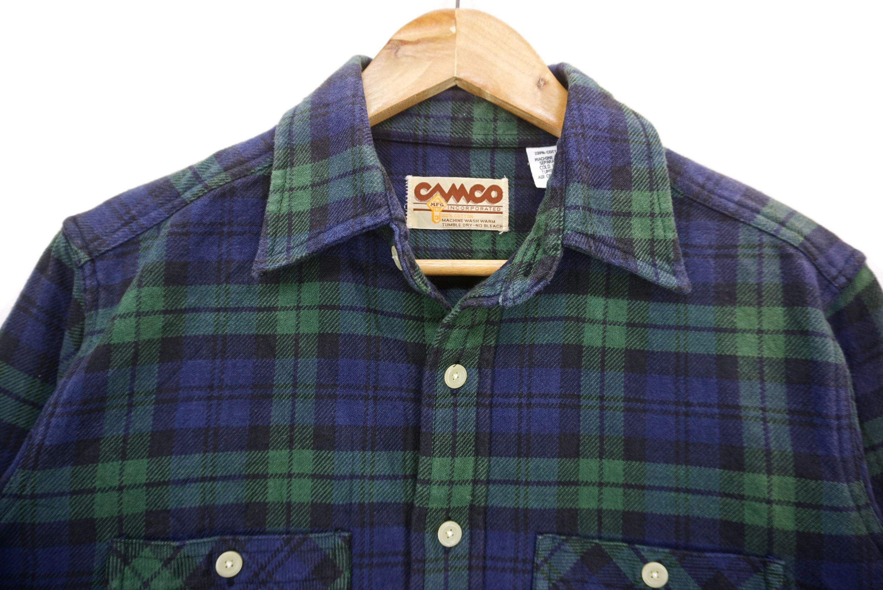 Flannel Vintage Camco Mfg Plaid Flannel Button Down Shirt Size S Size US S / EU 44-46 / 1 - 3 Thumbnail