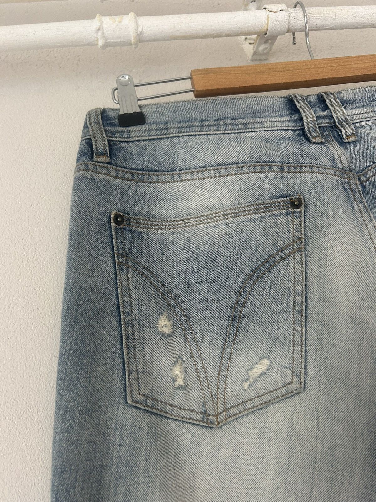 Dolce & Gabbana Light Blue Destroyed Jeans Size US 36 / EU 52 - 10 Thumbnail