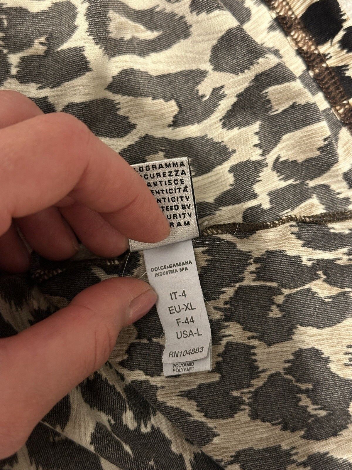 Dolce & Gabbana Dolce&Gabbana Leopard Womens Top T-shirt Size L Size L / US 10 / IT 46 - 11 Thumbnail