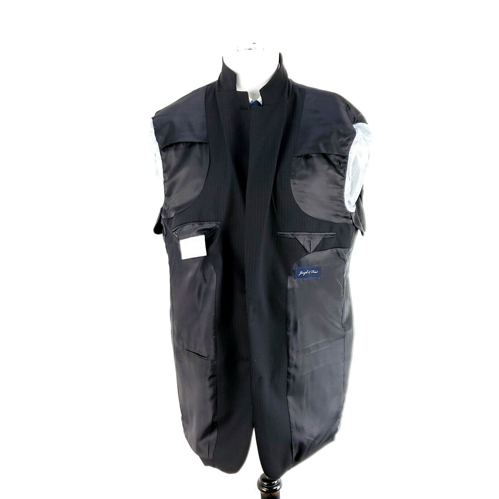 Joseph & Feiss Joseph & Feiss Wool 2 Button 2 Piece Suit 42L Charcoal Gray Size 42L - 10 Thumbnail