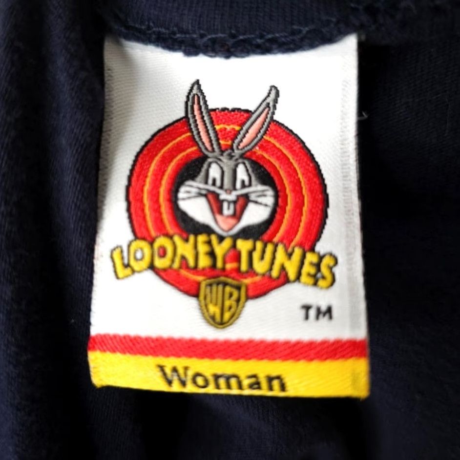 Vintage VINTAGE Looney Tunes Taz Jersey T Shirt Womens XL Blue Embroidered 90s Y2K She Devil Shirt Womens XL Blue Size XL / US 12-14 / IT 48-50 - 5 Thumbnail