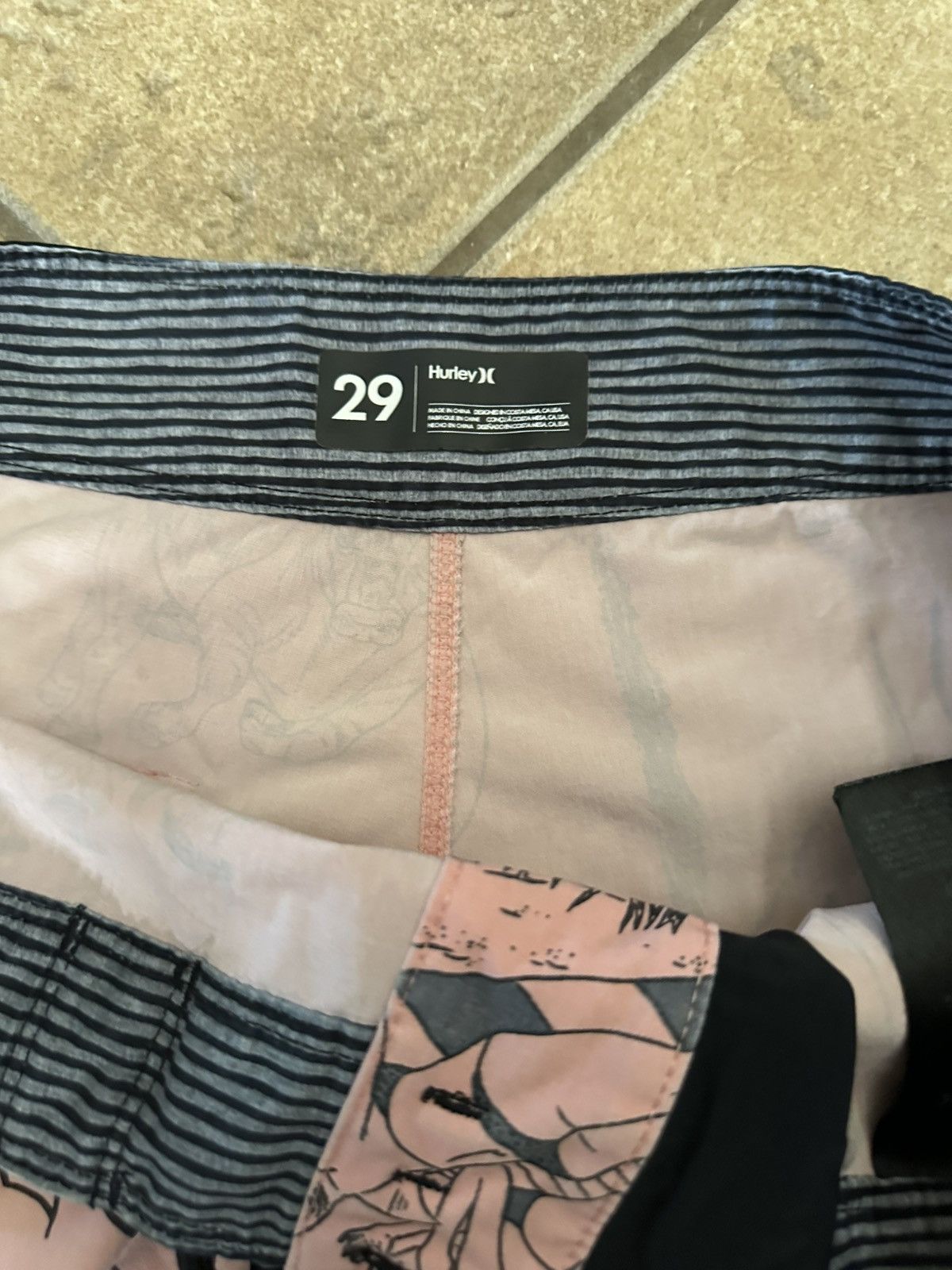 Hurley light pink mens hurley board shorts Size US 29 - 3 Thumbnail