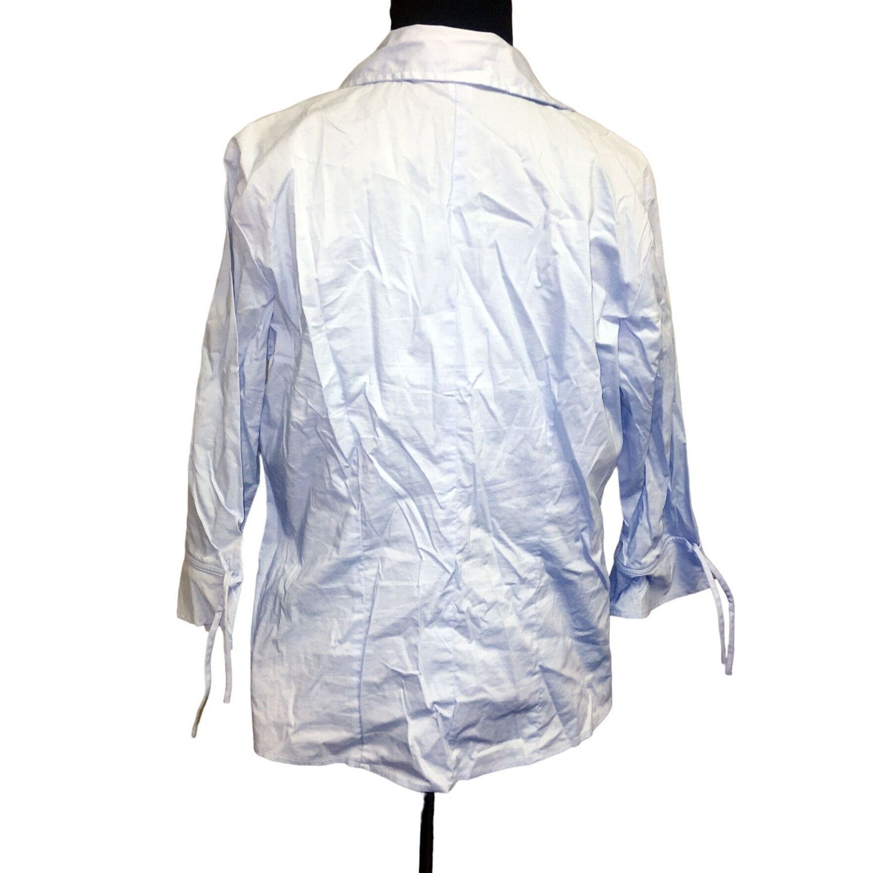 Old Navy Womens Old Navy Size Large Baby Blue Collared Button Down Dr Size L / US 10 / IT 46 - 3 Thumbnail