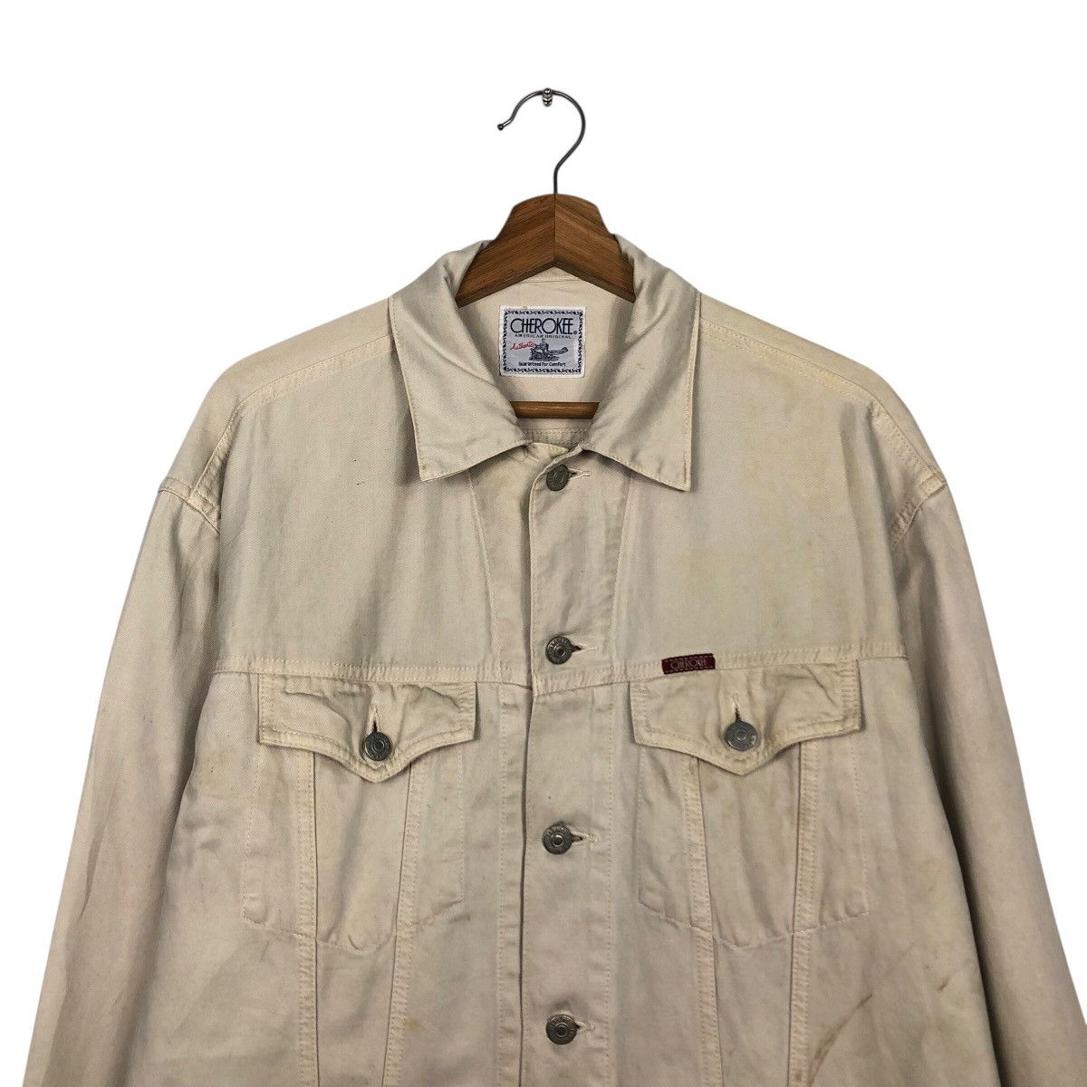 Vintage 📌Vintage Biker Chore Jacket Trucker Cherokee Issey Miyake Size US L / EU 52-54 / 3 - 4 Thumbnail