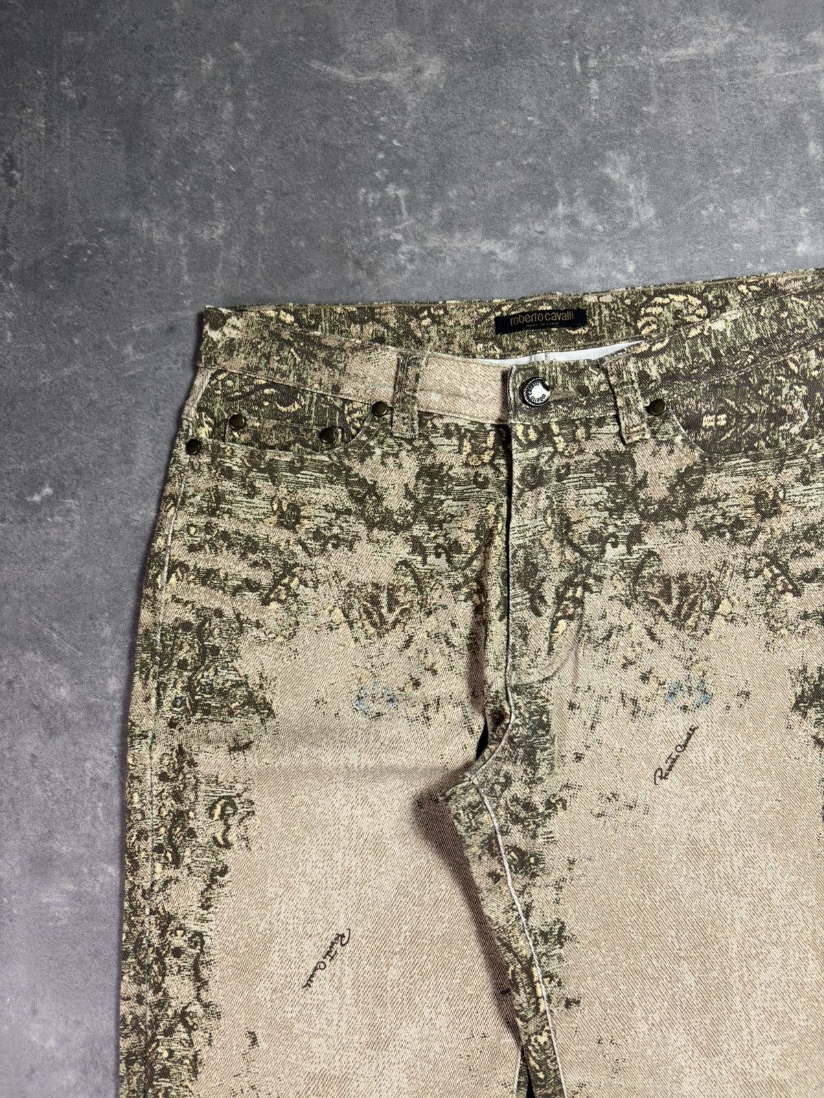 Roberto Cavalli 00s Roberto Cavalli Camel Arabic Mozaic Pants 28 30 Size US 30 / EU 46 - 5 Thumbnail