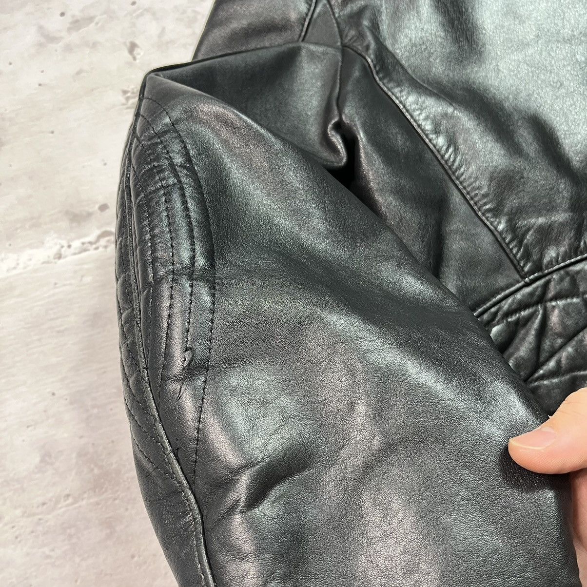 Japanese Brand Vintage Leather Ramones Cropped Jacket YSL Style Washed Rare Size US M / EU 48-50 / 2 - 17 Thumbnail