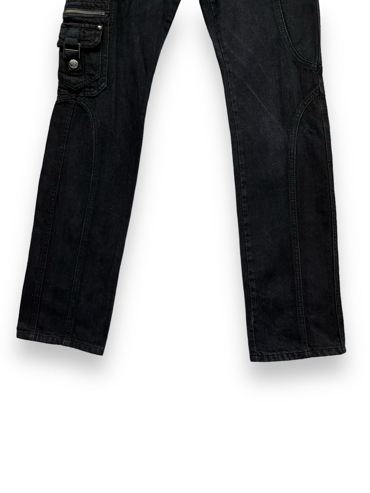 Seditionaries 🔥BERNINGS SHO Punk Bondage Multi Zipper Pocket Denim Cargo Size US 29 - 4 Thumbnail