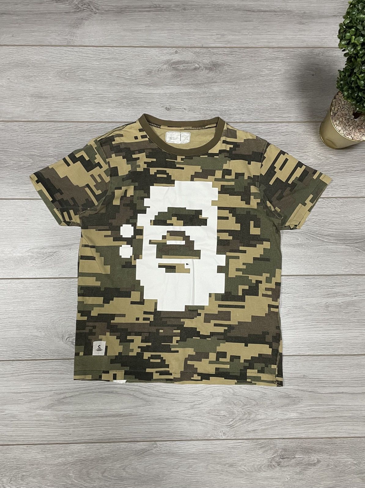 Aape BAPE aape RARE pixel camo head chocolate Tee Size US M / EU 48-50 / 2 - 1 Thumbnail