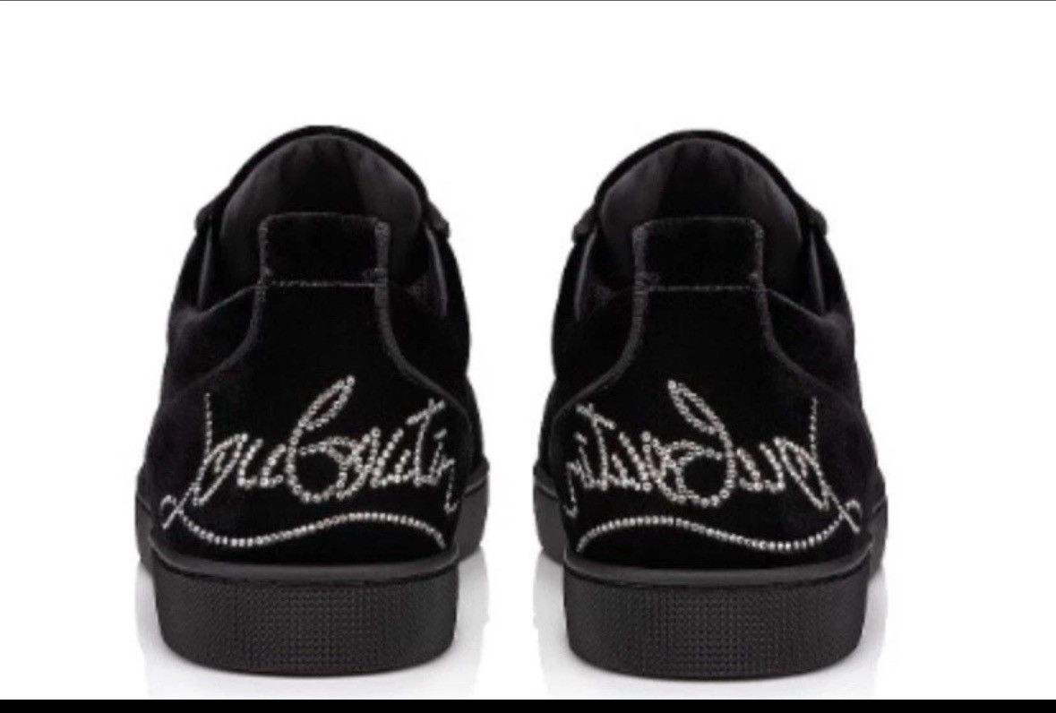 Christian Louboutin Christian Louboutin Fun Louis Junior “Plum Strass” sneakers. Size US 8 / EU 41 - 1 Thumbnail