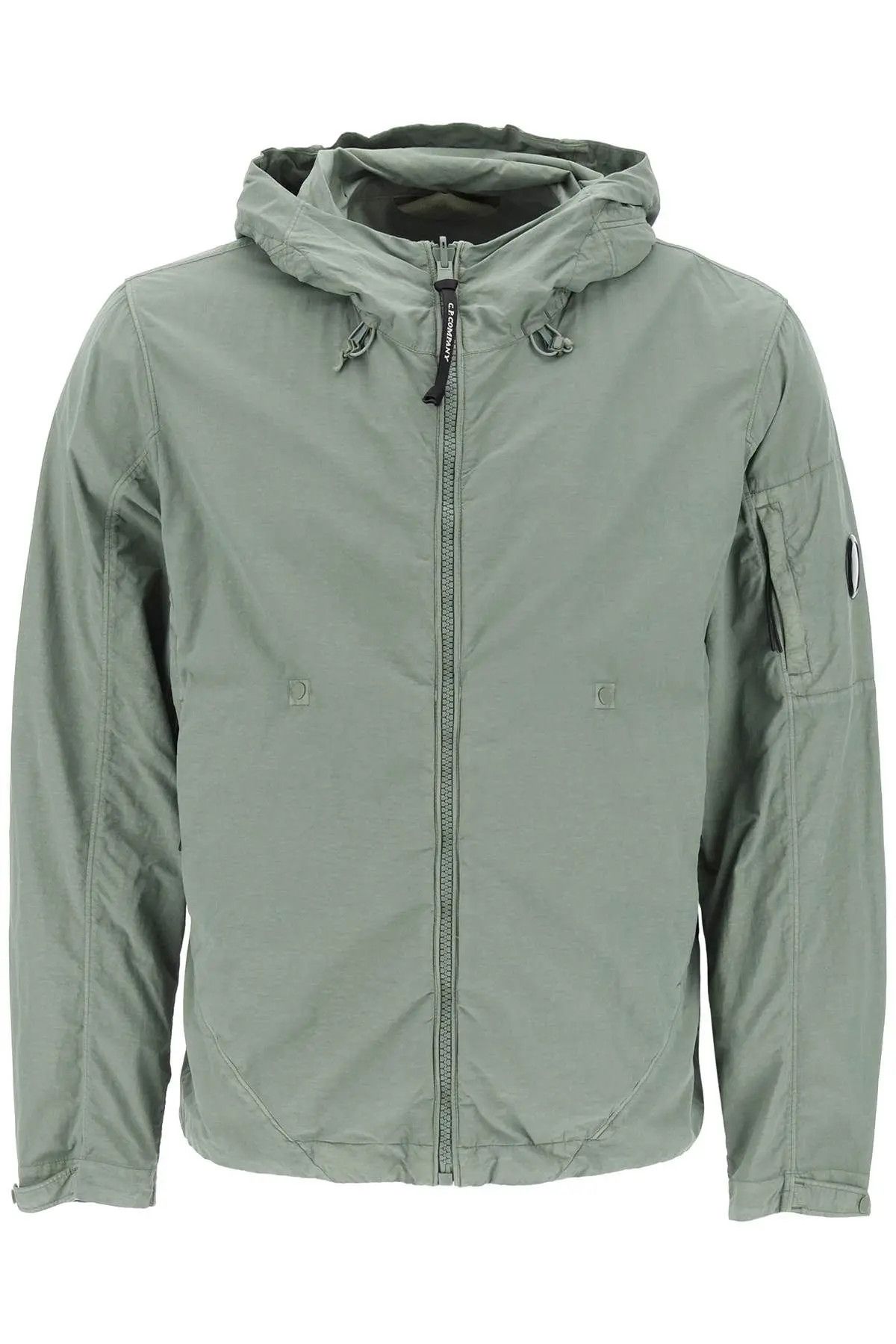 image of C P Company O1S22I1N1223 Flatt Nylon Reversible Jacket In Green, Men's (Size Medium)