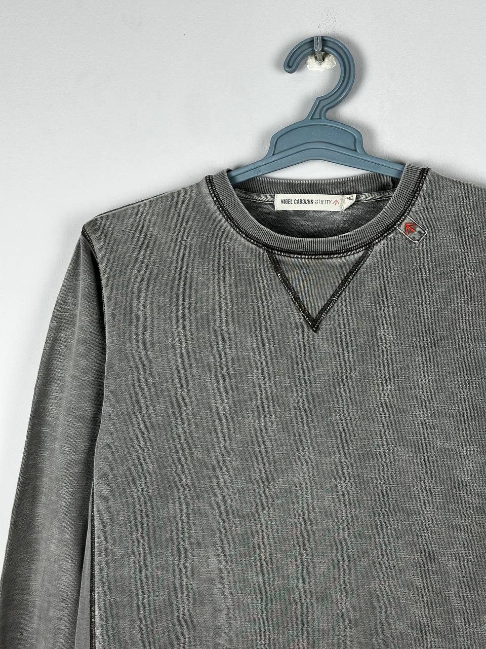 Nigel Cabourn Nigel Cabourn Utility Stone Wash Grey Army Sweatshirt Size US S / EU 44-46 / 1 - 3 Thumbnail