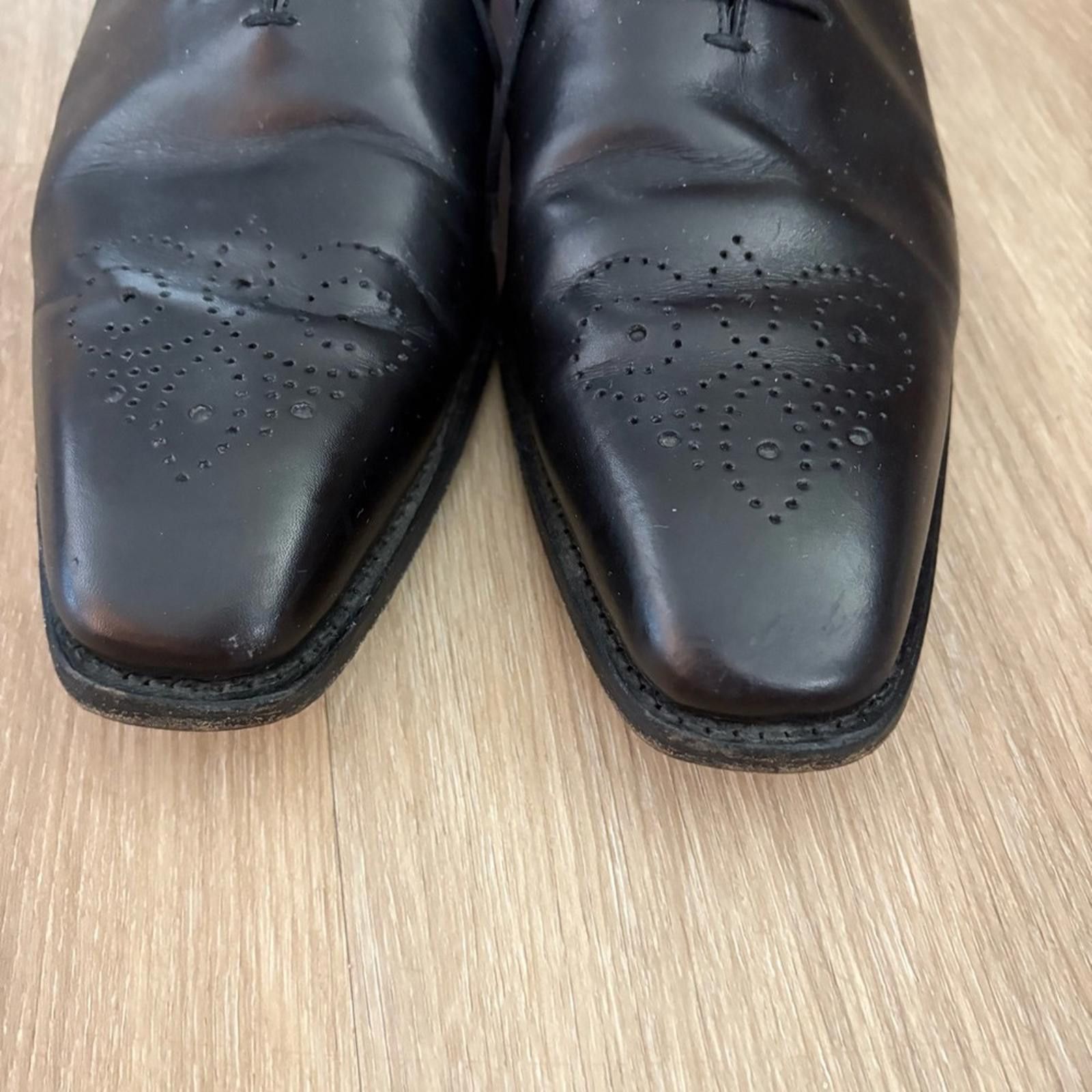 Paraboot Paraboot Men’s Black Leather Oxford Dress Shoes – Size 10 Size US 10 / EU 43 - 3 Thumbnail