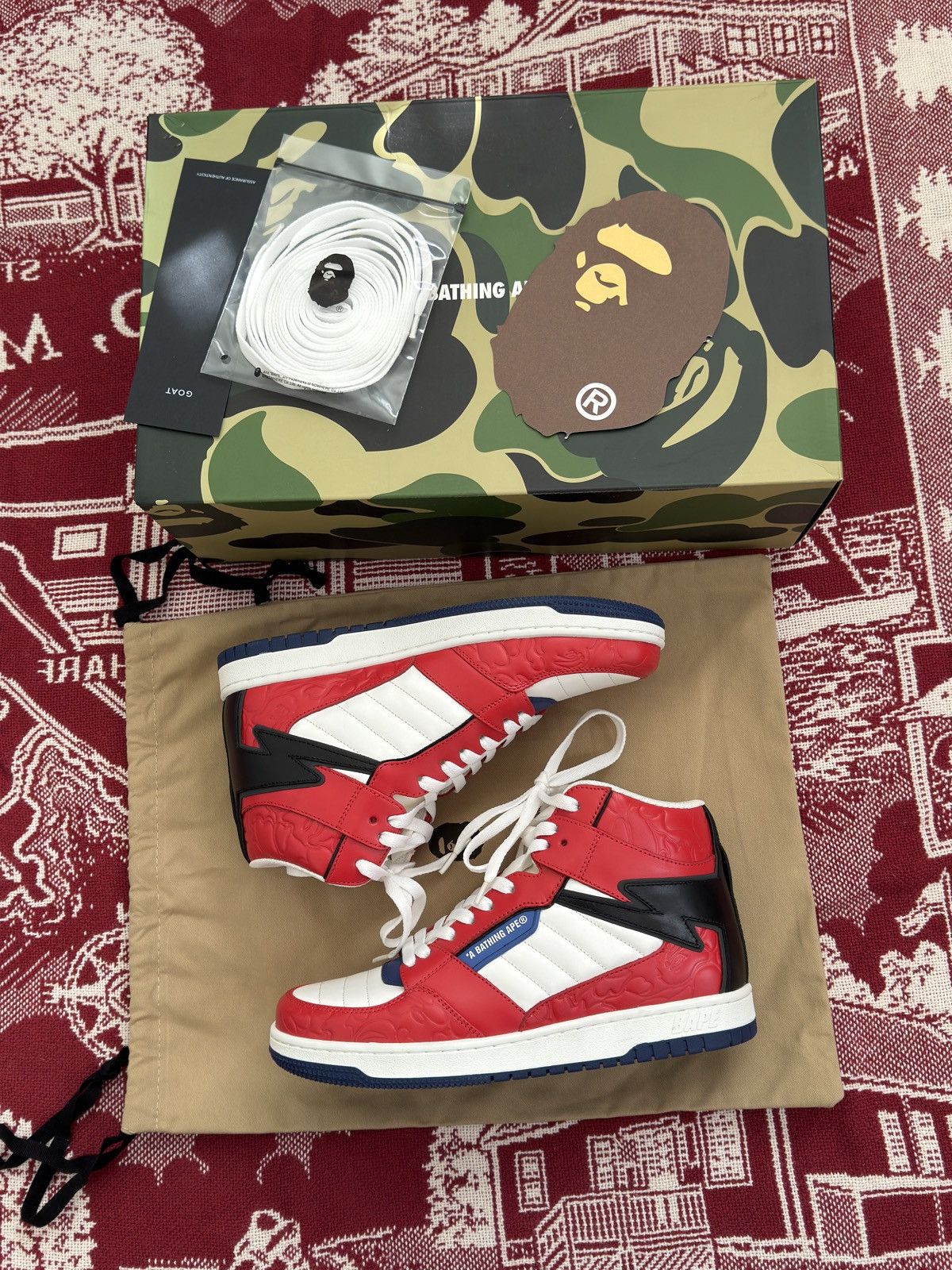 Bape Bape high shoes Size US 9 / EU 42 - 3 Thumbnail