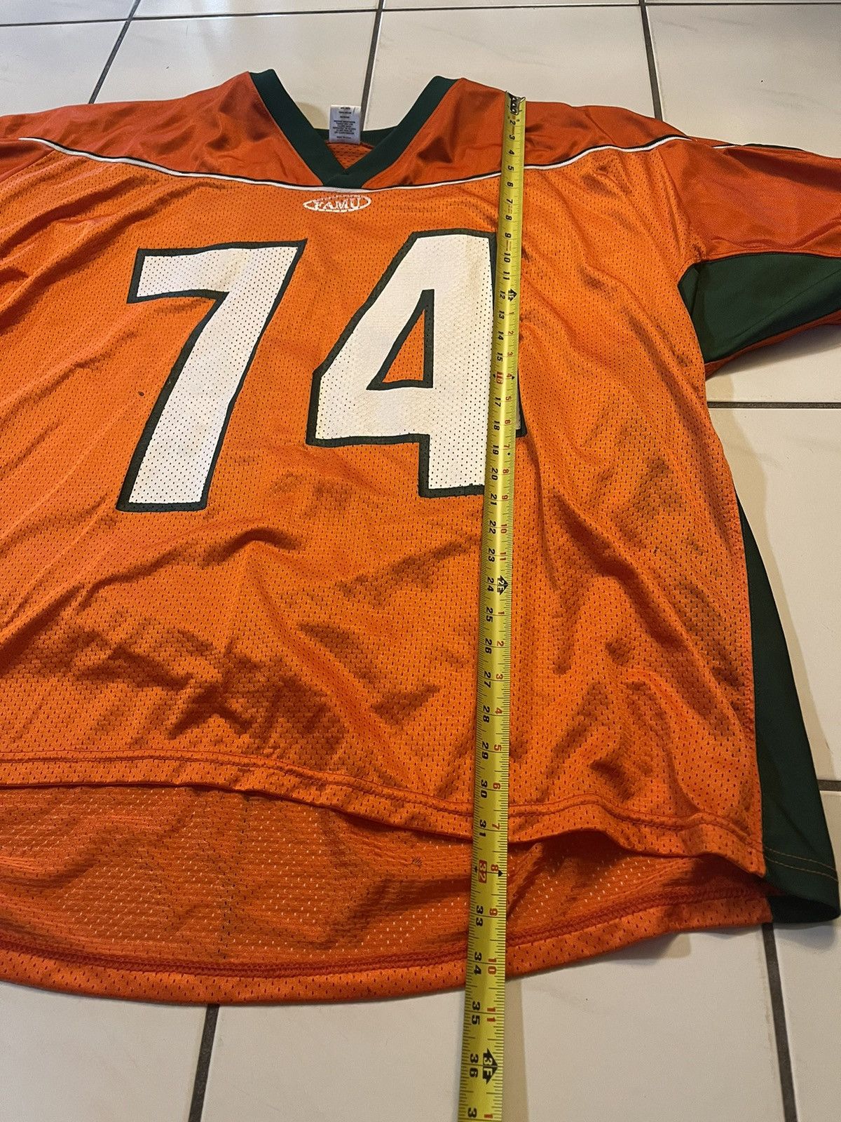 Vintage Vintage Famu Rattlers Florida Am Football Jersey Rare #74 Size US XXL / EU 58 / 5 - 5 Thumbnail