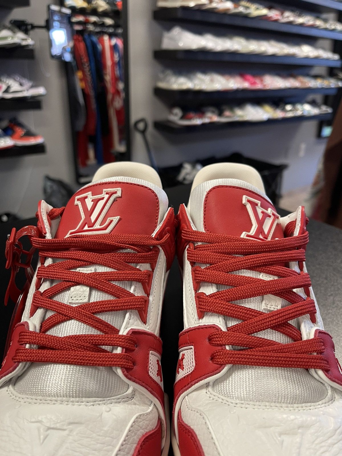 Louis Vuitton Size 5.5LV/6.5US - Product (RED) x Louis Vuitton Trainer Red Size US 6.5 / EU 39-40 - 6 Thumbnail