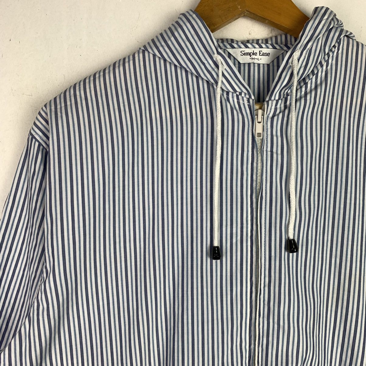 Japanese Brand Striped Full zipper Jacket with Hood Size US M / EU 48-50 / 2 - 4 Thumbnail