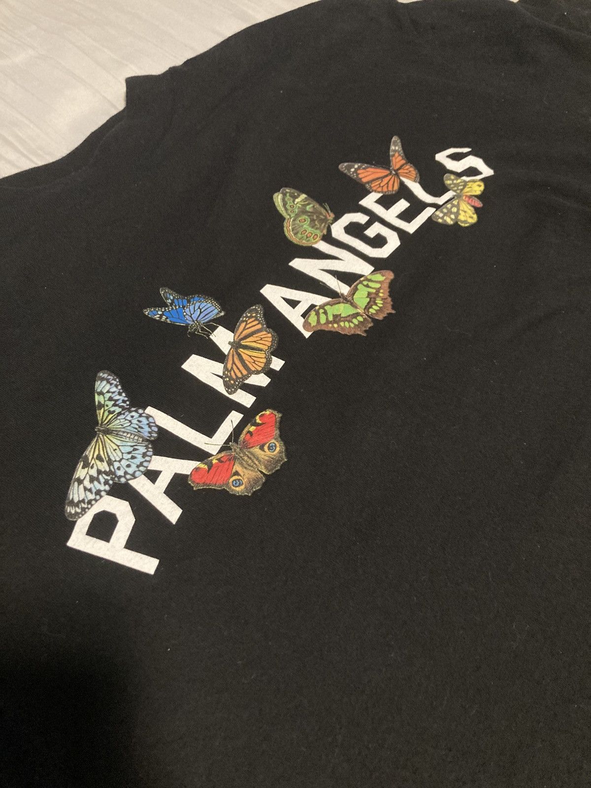 Palm Angels Palm Angels Butterfly College Tee Size US M / EU 48-50 / 2 - 3 Thumbnail