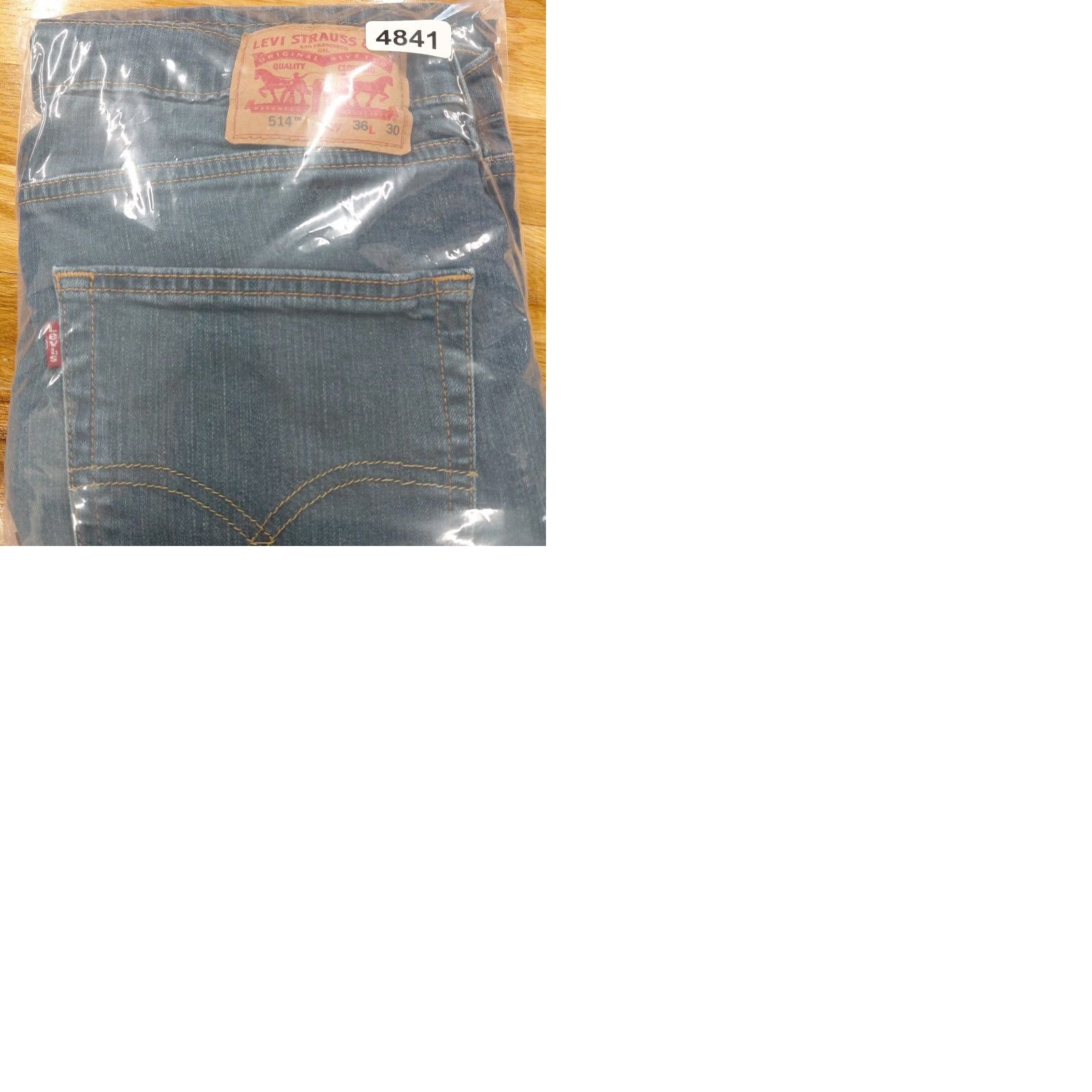 Levi's Levi's 514 Jeans Mens 36x30 Blue Medium Wash Denim Slim Straight Leg Preppy Casual USA 90s Mens Regular Jeans Size US 36 / EU 52 - 9 Thumbnail