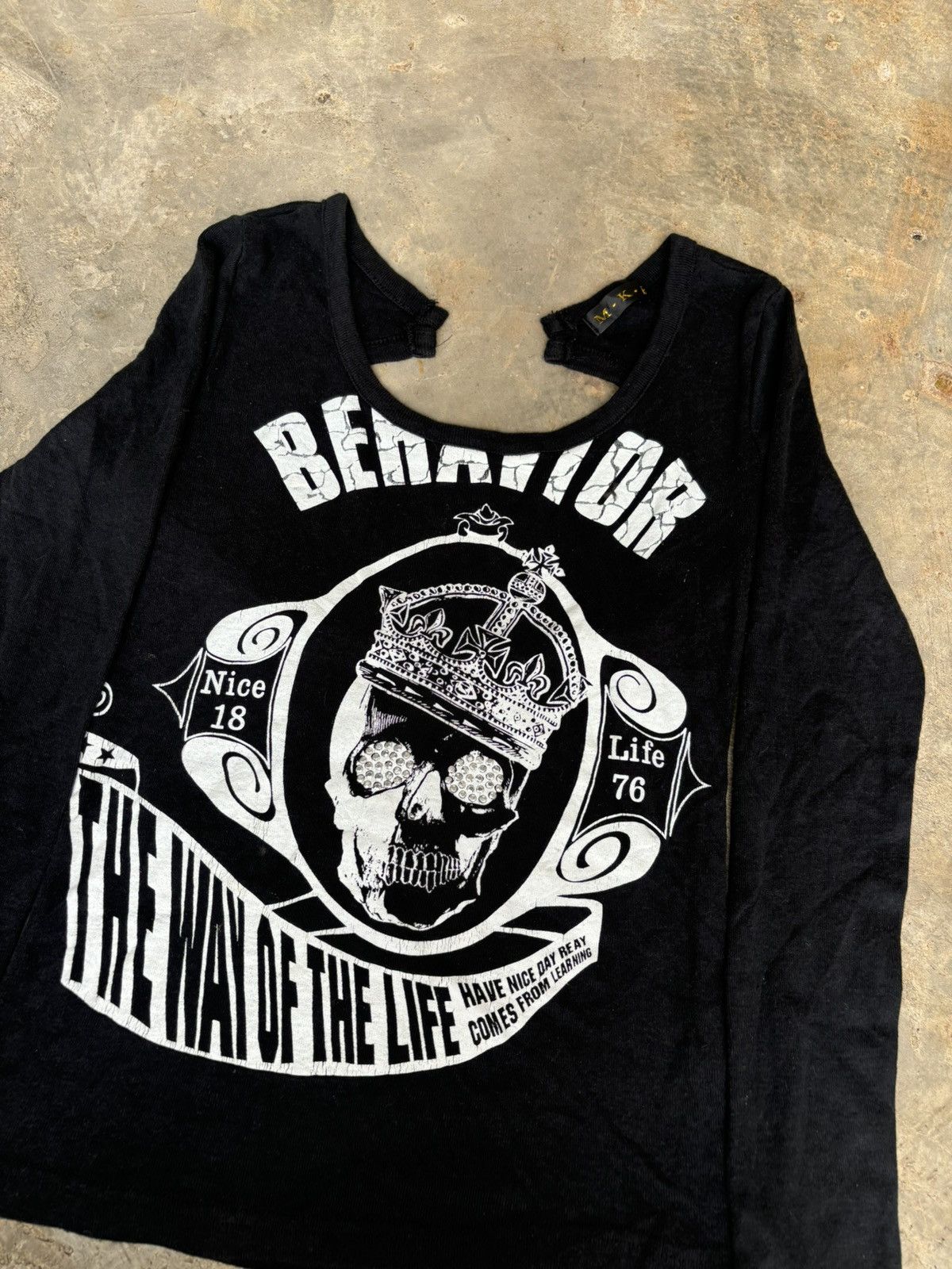 Hysteric Glamour × If Six Was Nine × Japanese Brand Y2k MKR Love Punch Poem Skull Womens Punk Style Size M / US 6-8 / IT 42-44 - 4 Thumbnail
