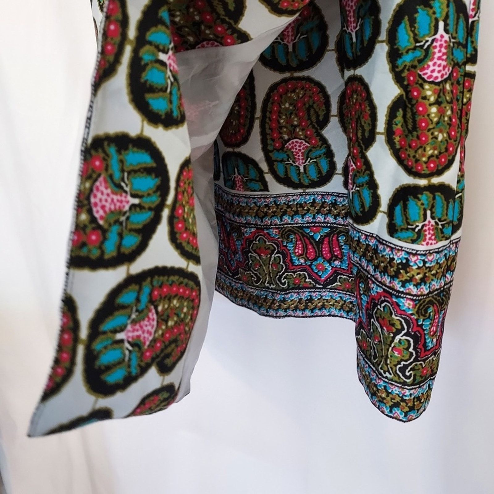 Other Rachel Roy Black White Red Blue Floral Paisley Shift Dress Size M / US 6-8 / IT 42-44 - 11 Thumbnail