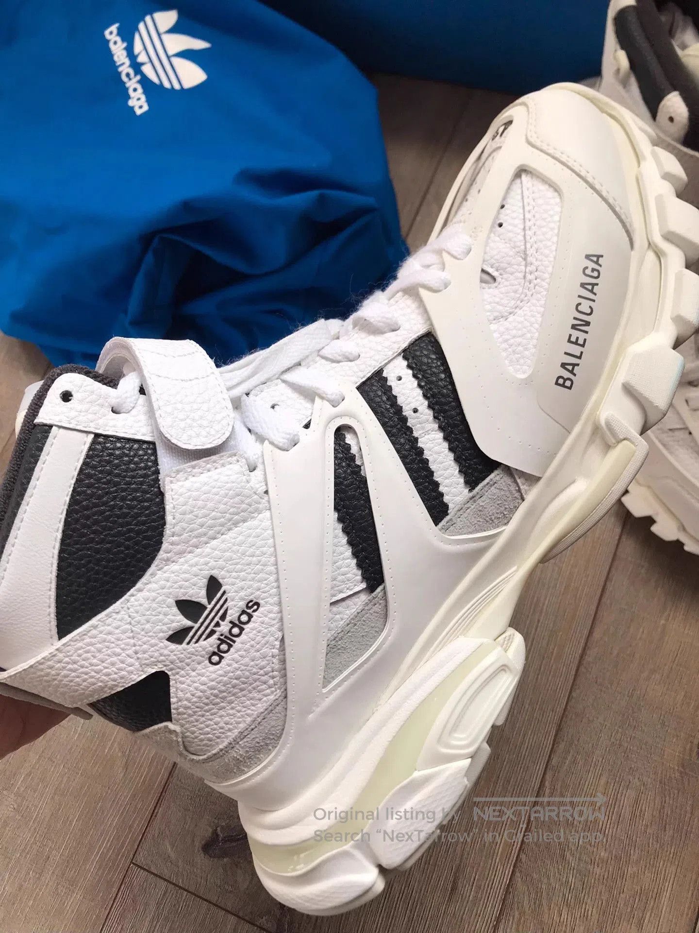 Balenciaga White High-Top Sneakers Size 10. Size US 10 / EU 43 - 4 Thumbnail