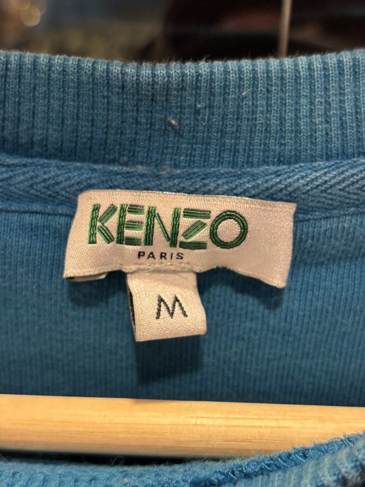 Kenzo Kenzo Logo Crewneck Blue Size US M / EU 48-50 / 2 - 3 Thumbnail