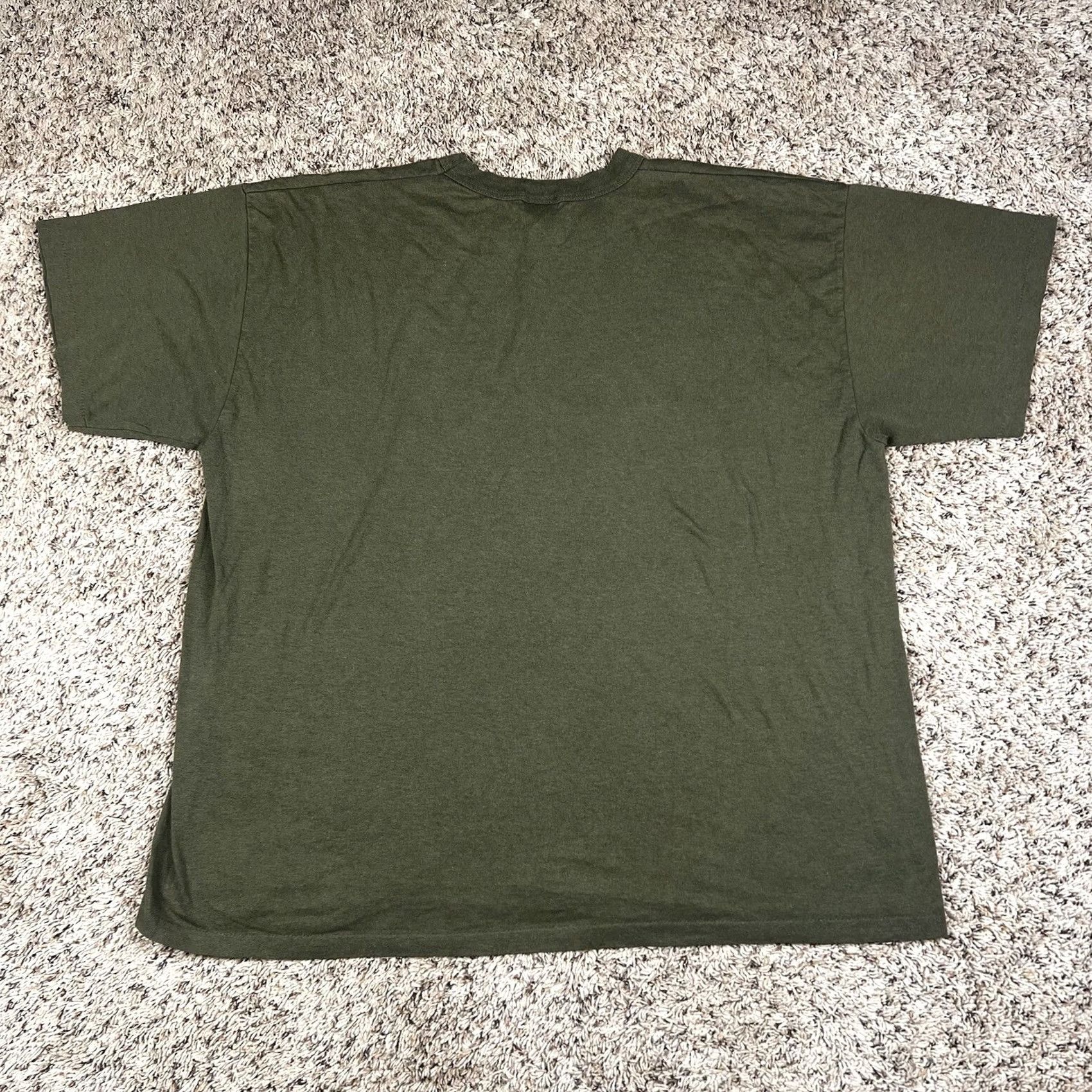 Vintage VINTAGE Tee Swing Army Spellout Graphic T-Shirt 2XL Green Army 90s 80s Military Single Stitch Shirt Mens Size US XXL / EU 58 / 5 - 3 Thumbnail