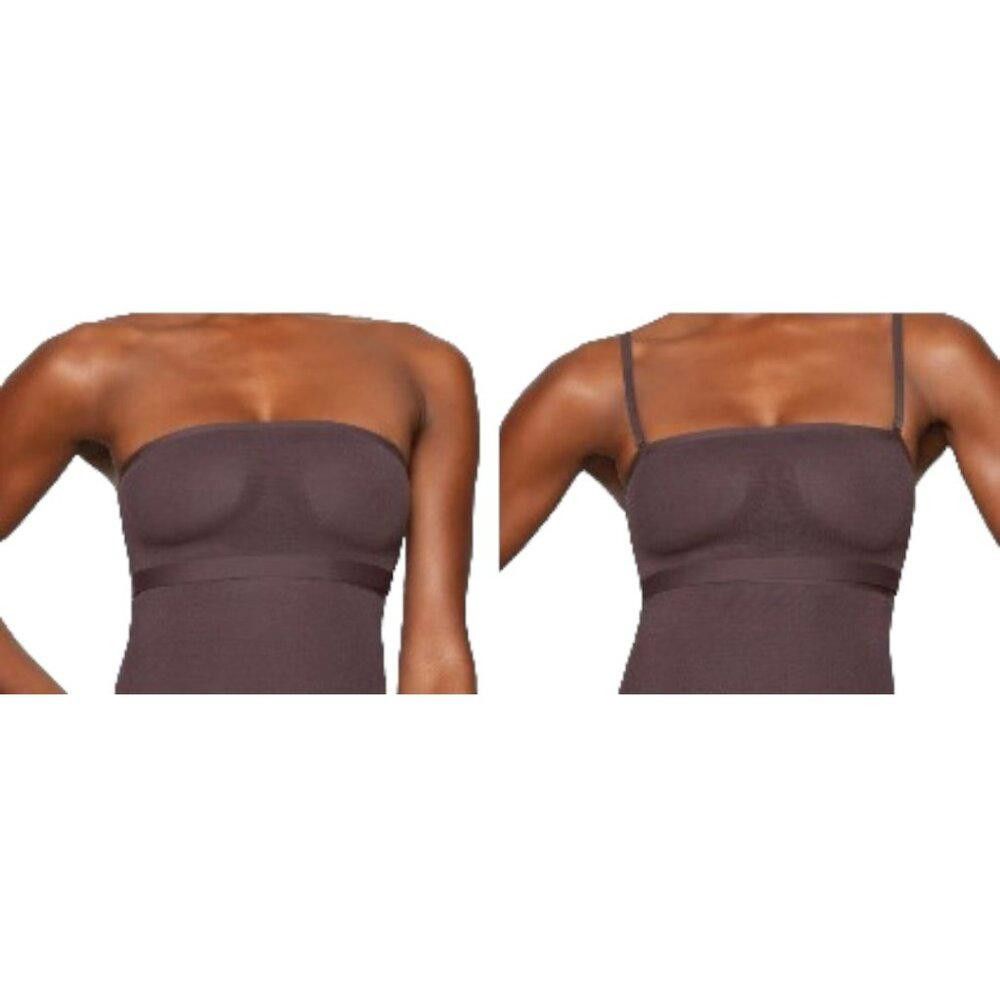 Designer SKB1708 Skims NWT Sheer Sculpt Bandeau Espresso 3X Size ONE SIZE - 3 Thumbnail